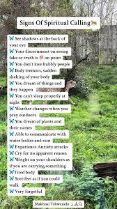 Spiritual Calling Signs:
